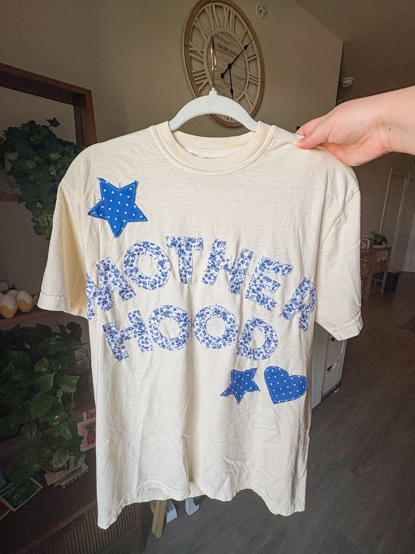 Motherhood patchwork T-shirt