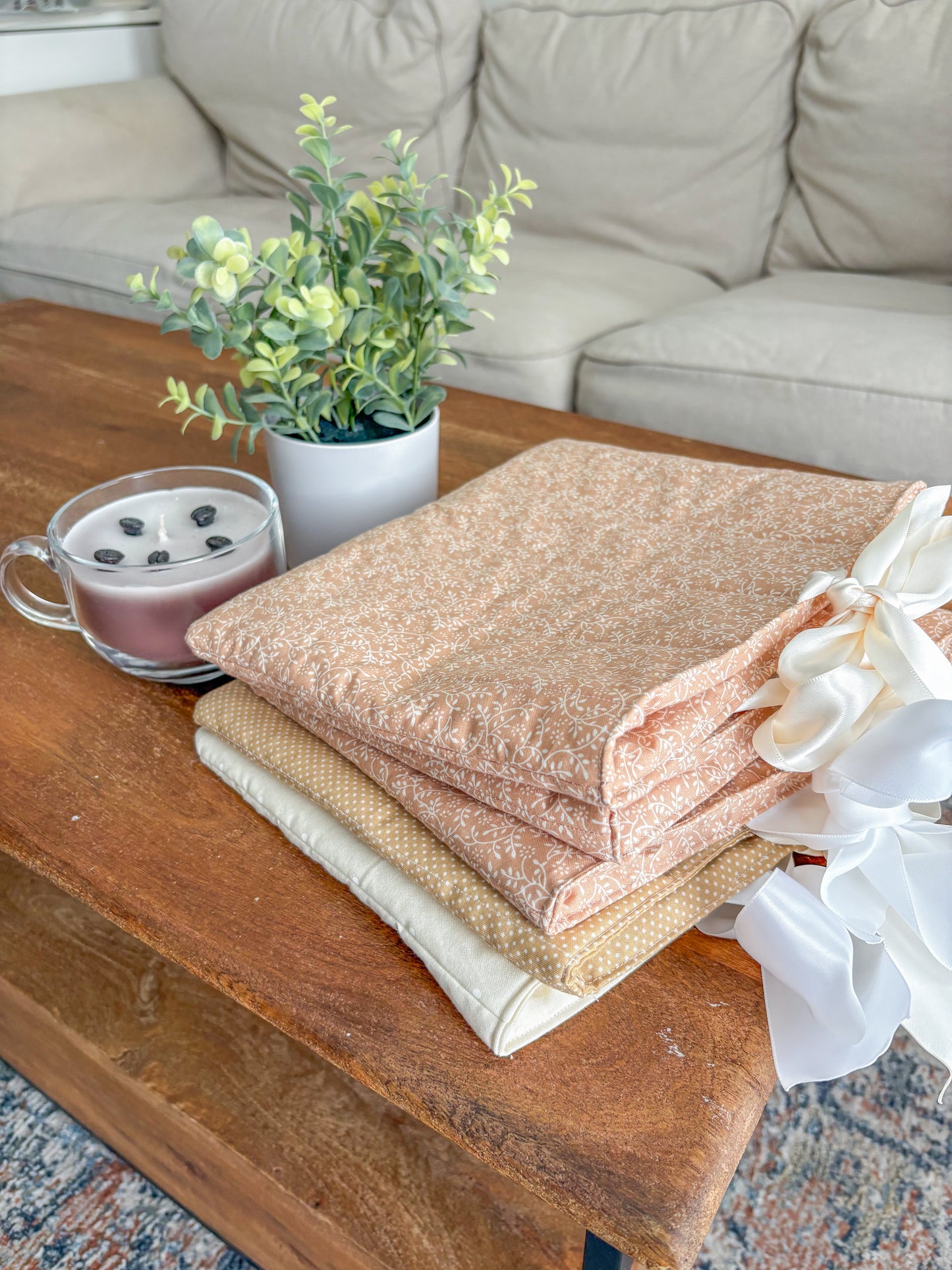 Coffee Polka Dot Bible Bow Bag