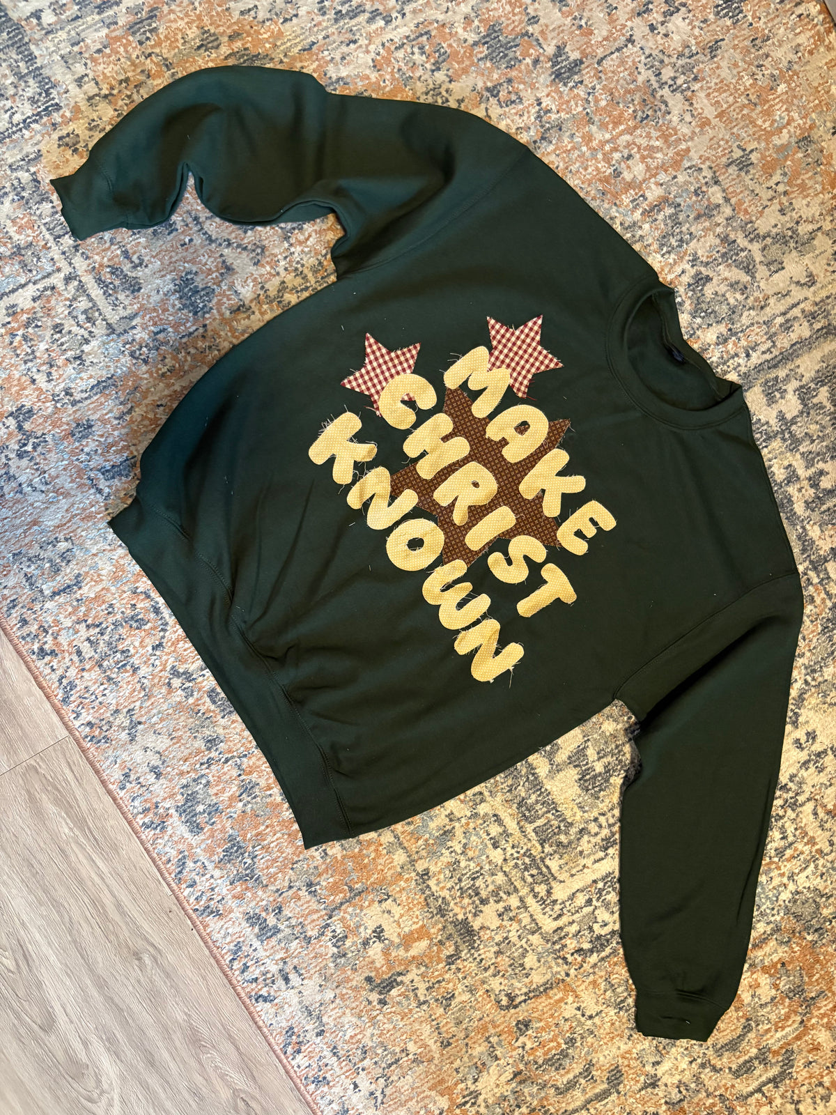 handmade make Christ known patchwork crew