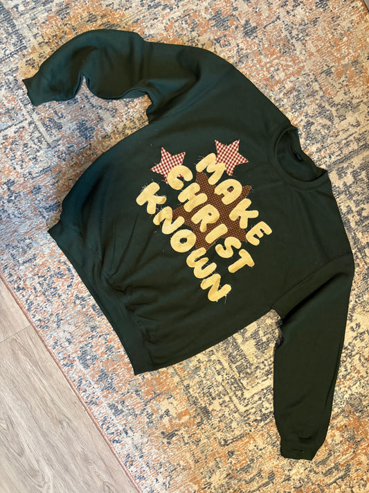 handmade make Christ known patchwork crew