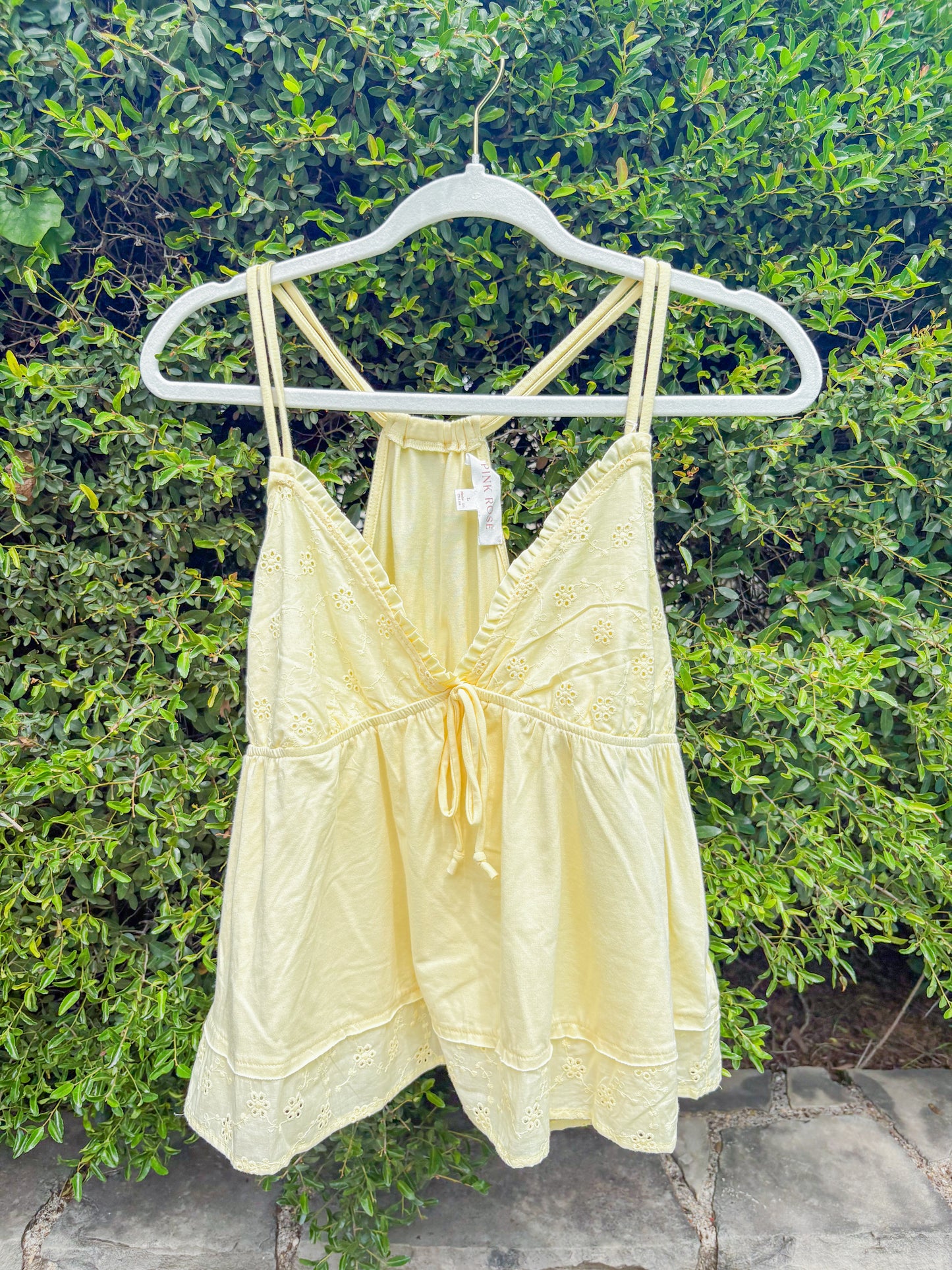 Butter yellow soft tank