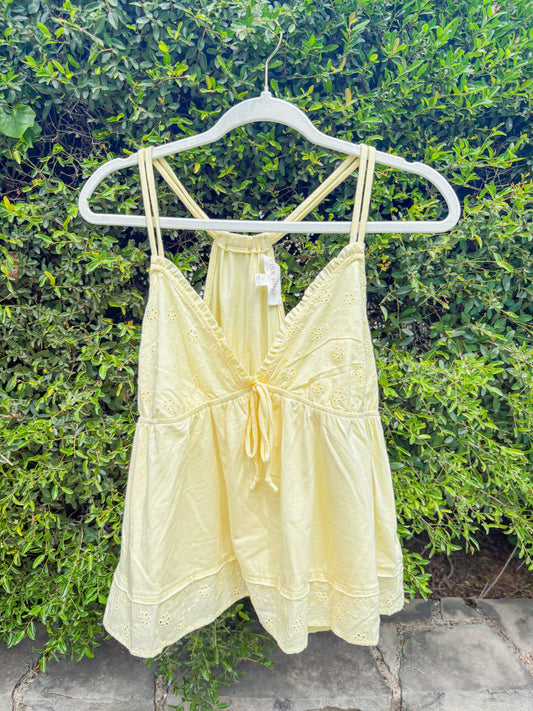 Butter yellow soft tank