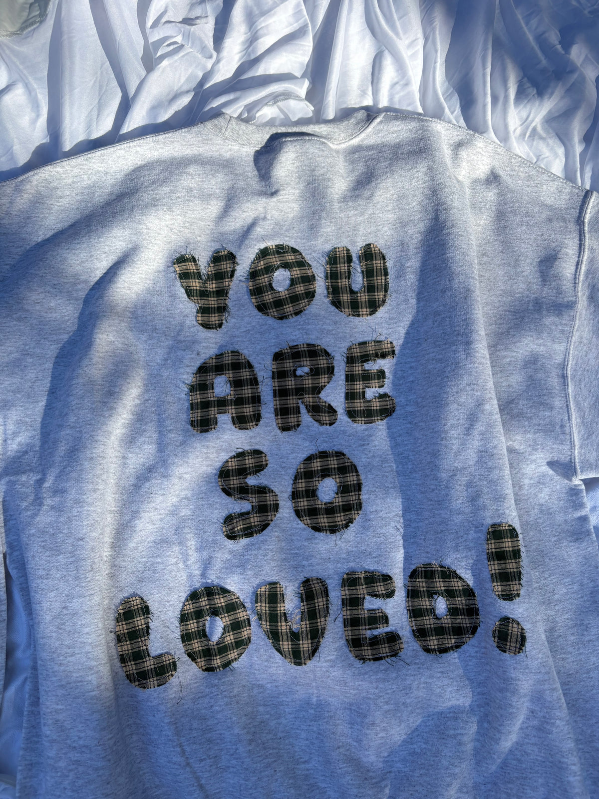 Handmade You are so loved patchwork crew
