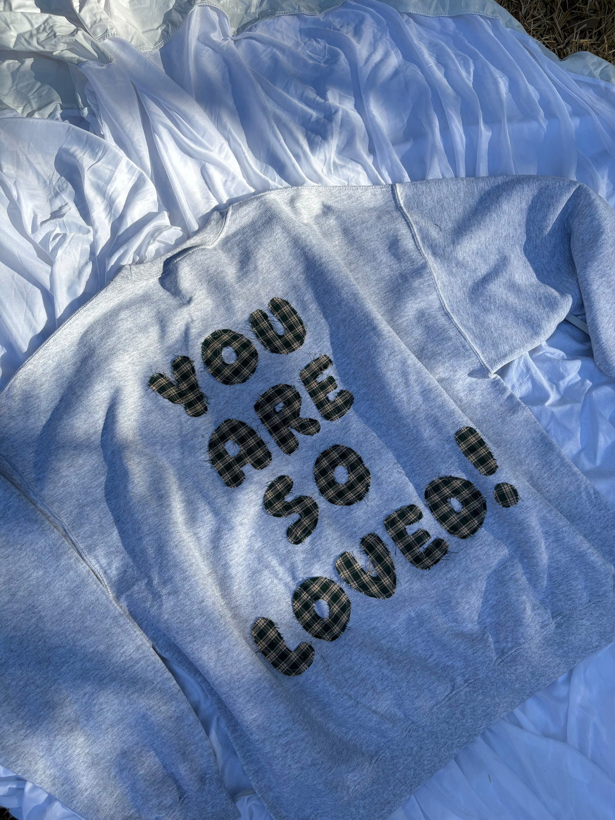 Handmade You are so loved patchwork crew