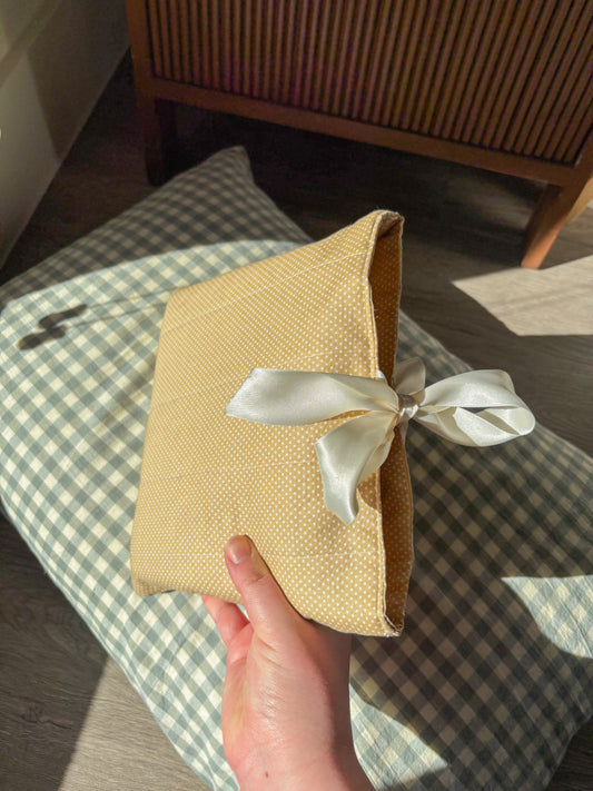 Coffee Polka Dot Bible Bow Bag