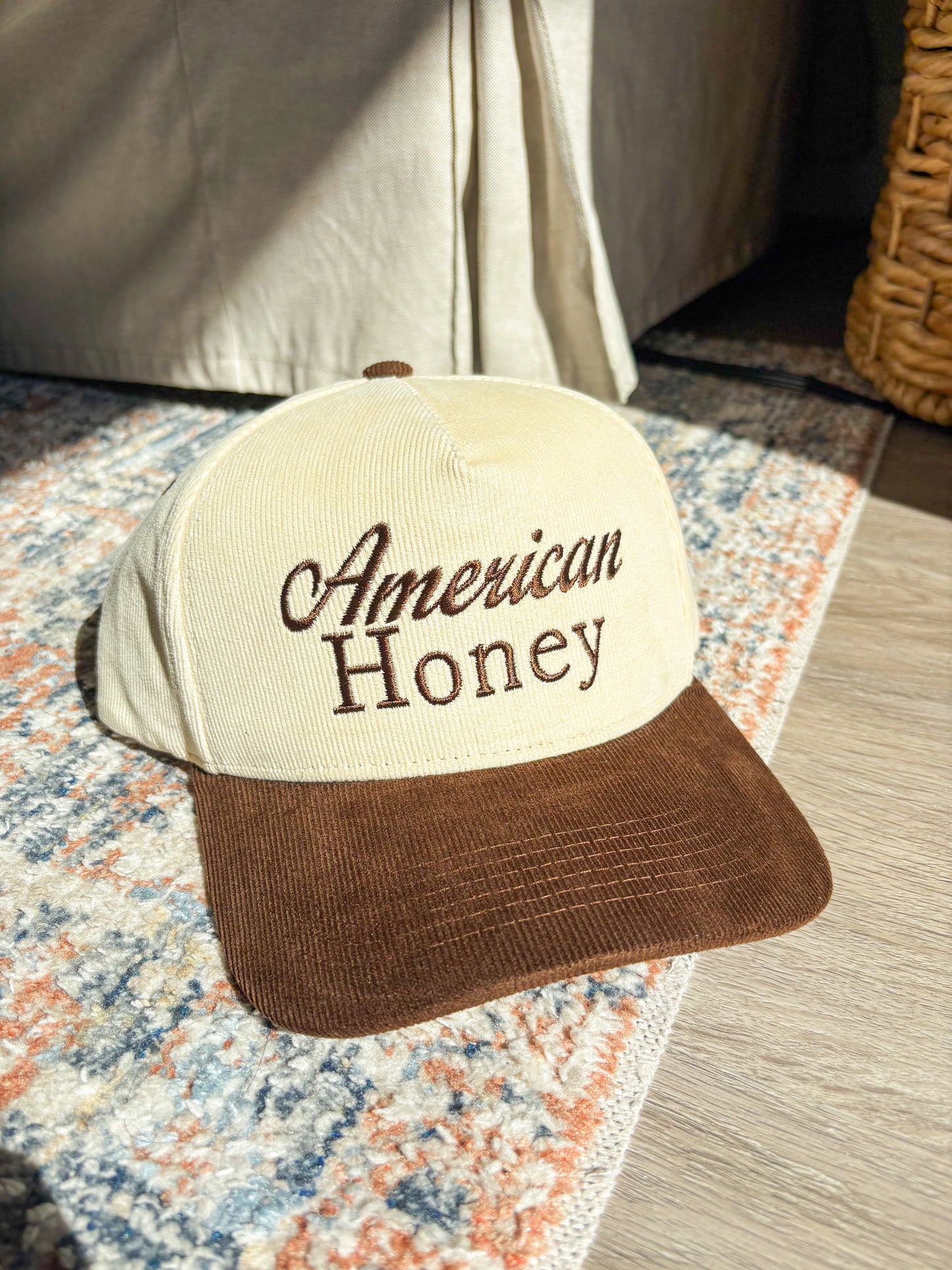 Cream & Brown “American Honey” Hat